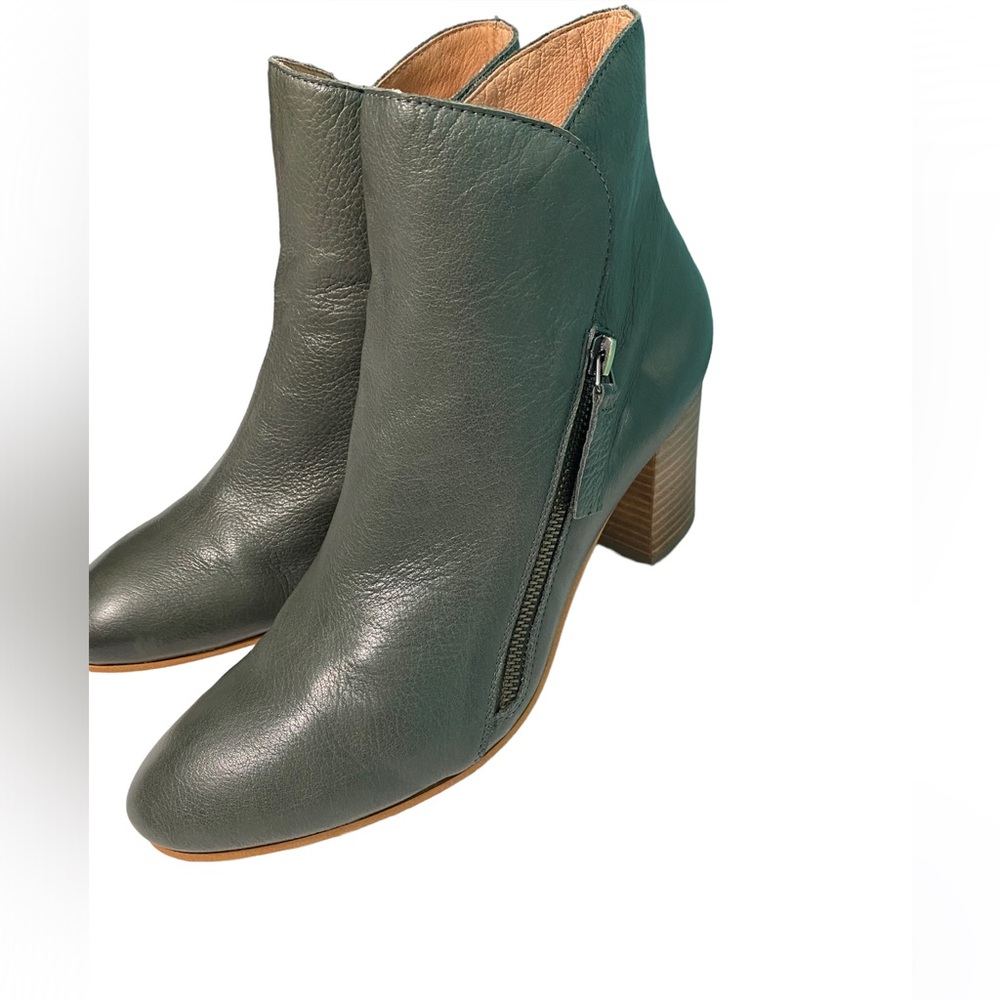 Silent D green Uriah ankle leather boots sz-41